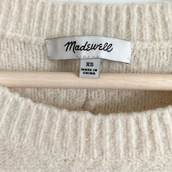 Madewell Ivory Pom Pom Bobble Sweater - Picture 3 of 7